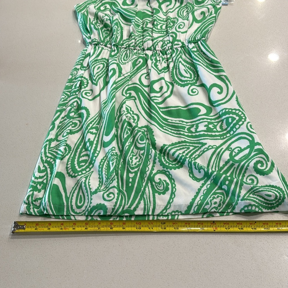 NWT Antonio Melani Green White Lined Dress Size 8 - Picture 7 of 11